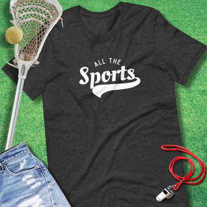 All the Sports T-Shirt in Dark Grey Heather - sports humor T-Shirt | Sideline Gods