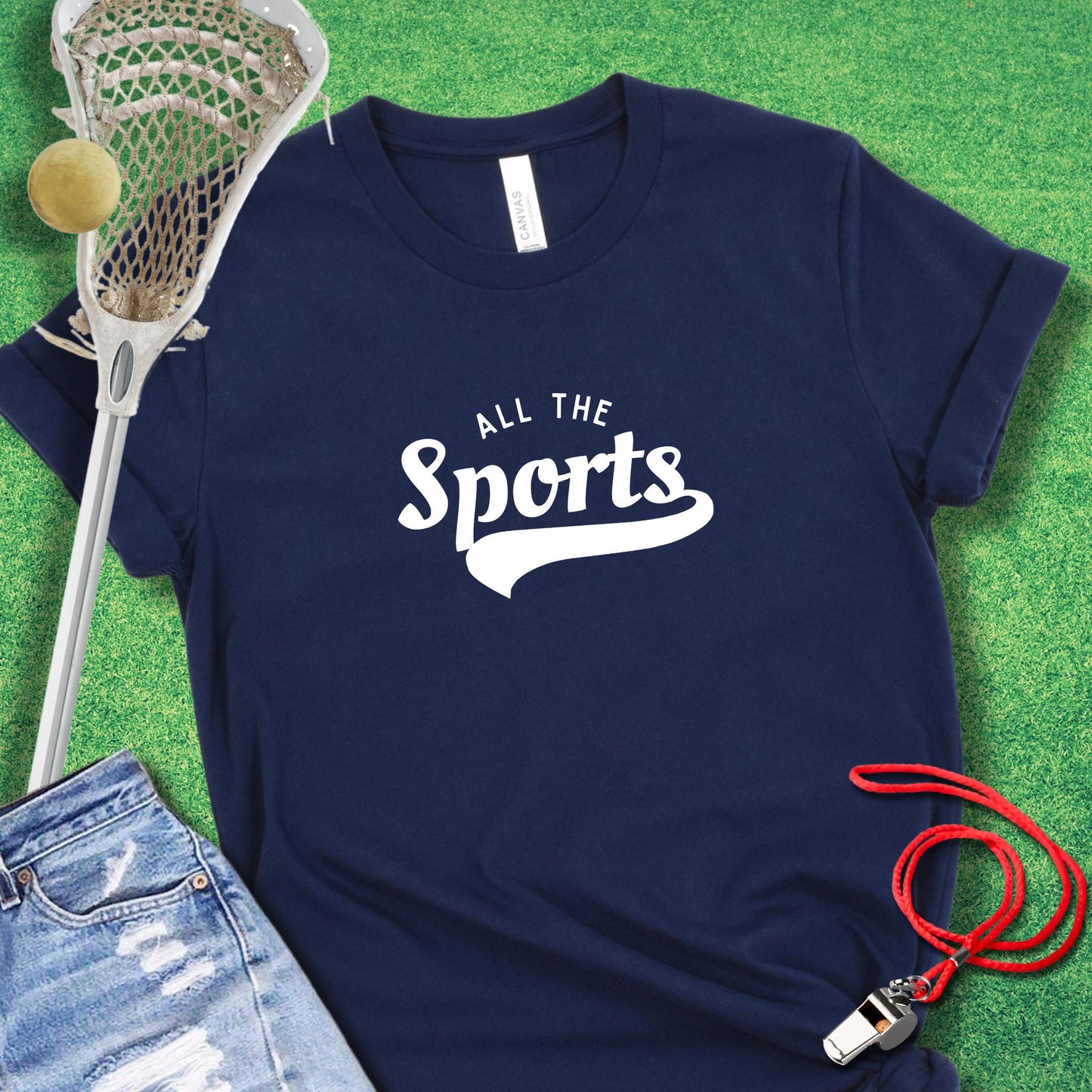 All the Sports T-Shirt in Navy - sports parents T-Shirt | Sideline Gods