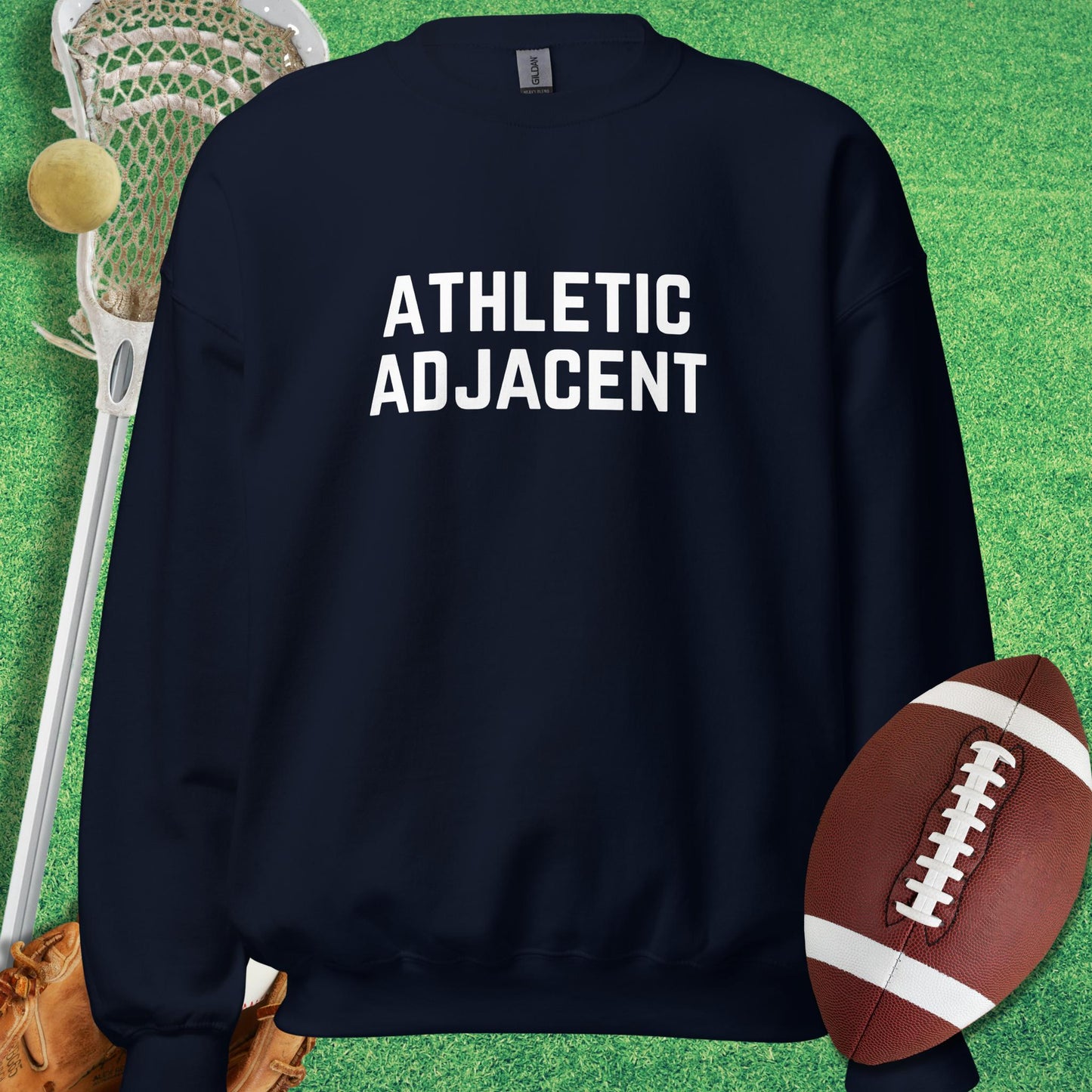 Athletic Adjacent Sweatshirt in Black - sports parents Sweatshirt funny | Sideline Gods