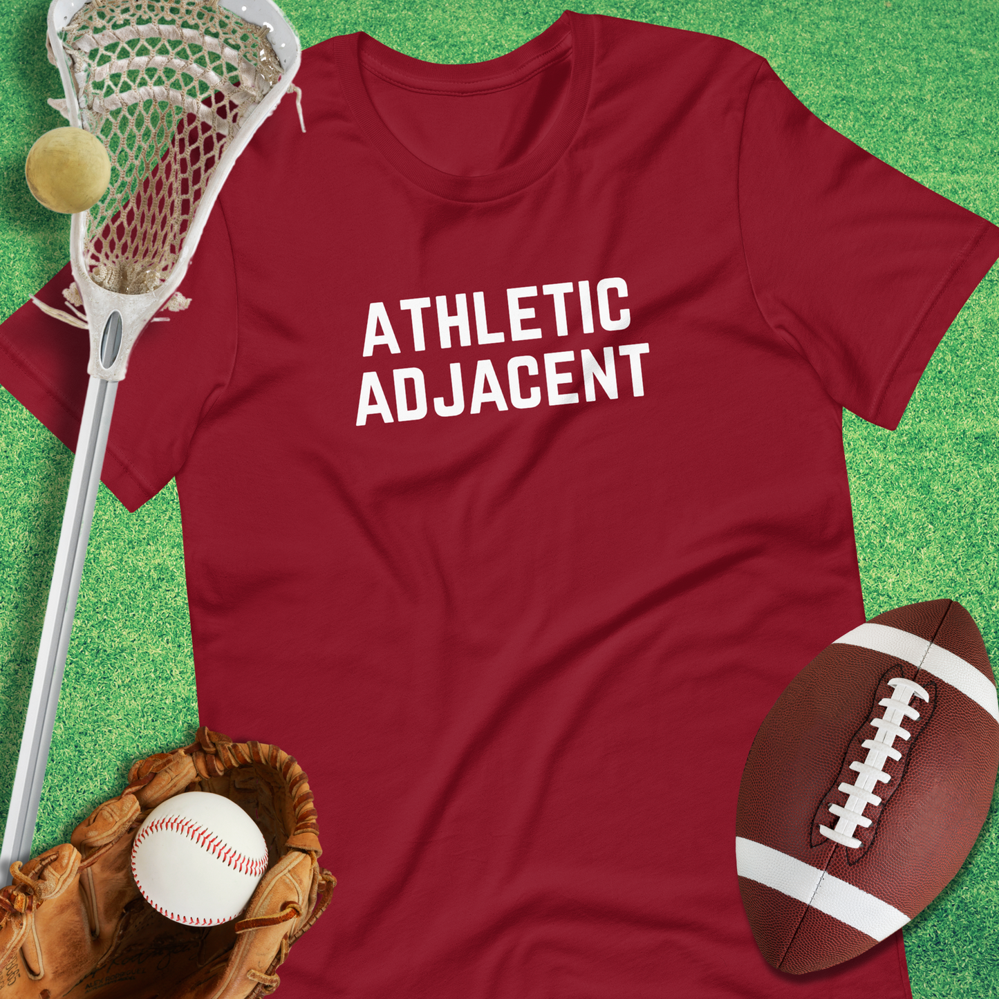 Athletic Adjacent T-Shirt in Cardinal - game day T-Shirt | Sideline Gods