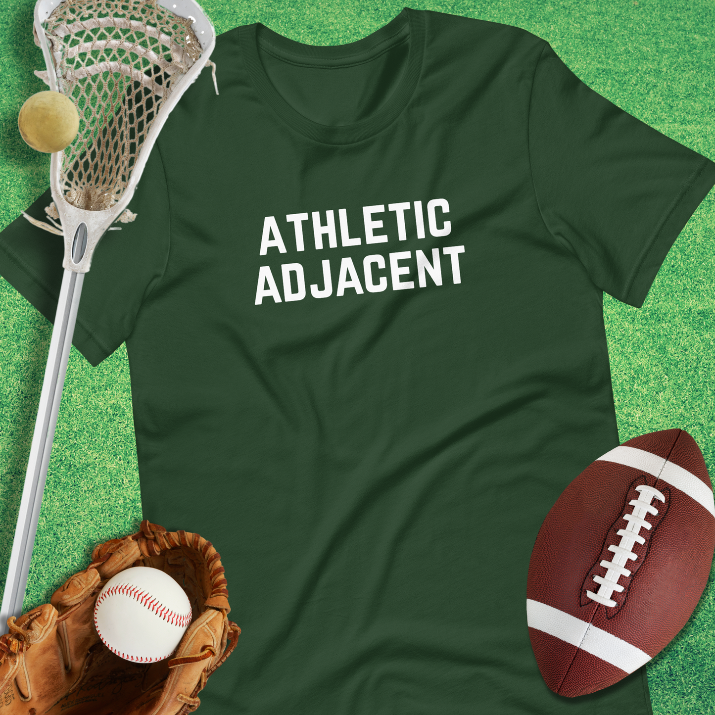 Athletic Adjacent T-Shirt in Forest - sports parents T-Shirt | Sideline Gods