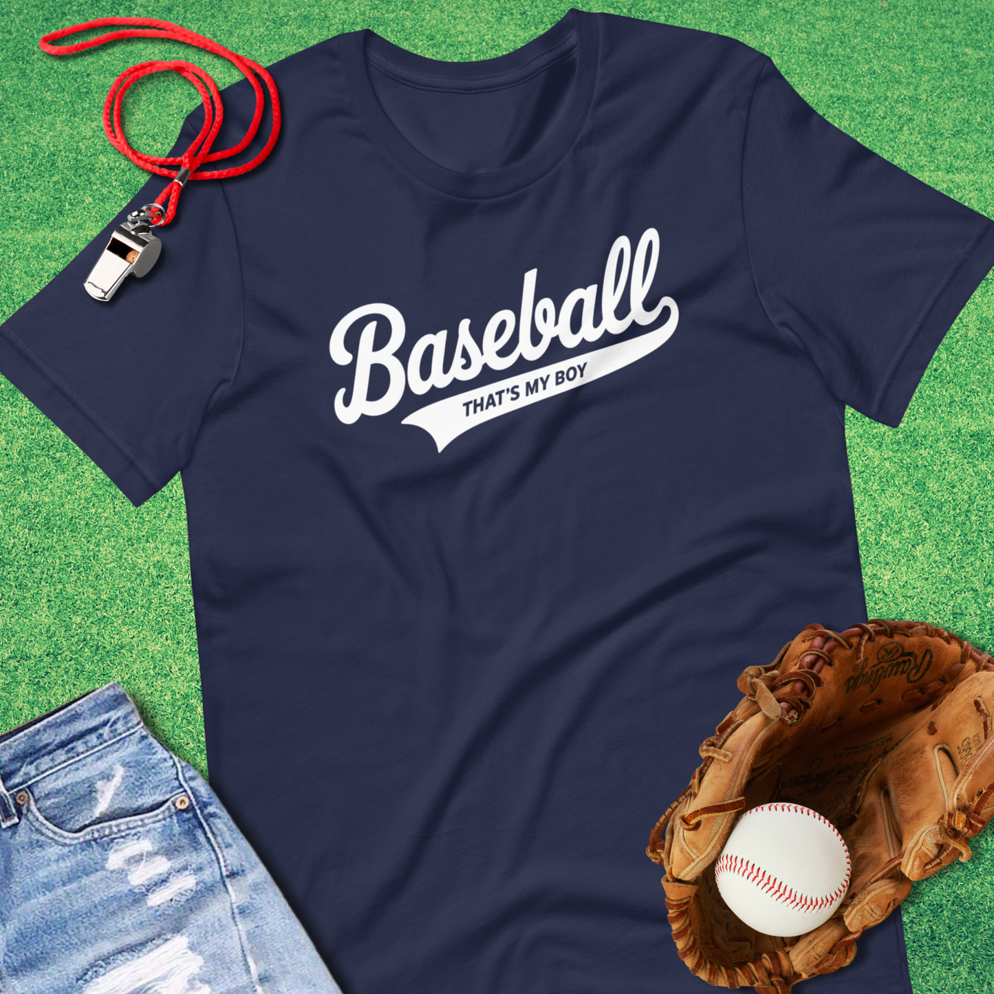 Baseball: Thats My Boy T-Shirt in Navy - Ballpark Mom Gift | Sideline Gods