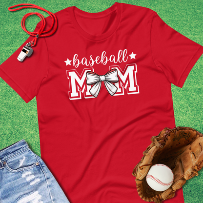 Baseball Mom Bow T-Shirt