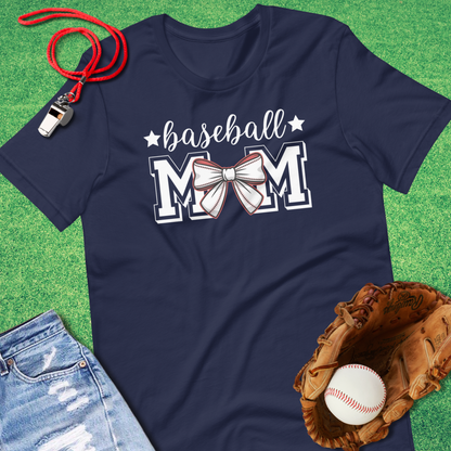 Baseball Mom Bow T-Shirt