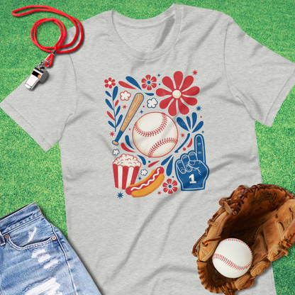 Art Deco Baseball T-Shirt