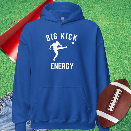 Big Kicker Energy Hoodie in Royal - Football Tailgating [product_type} by Sideline Gods