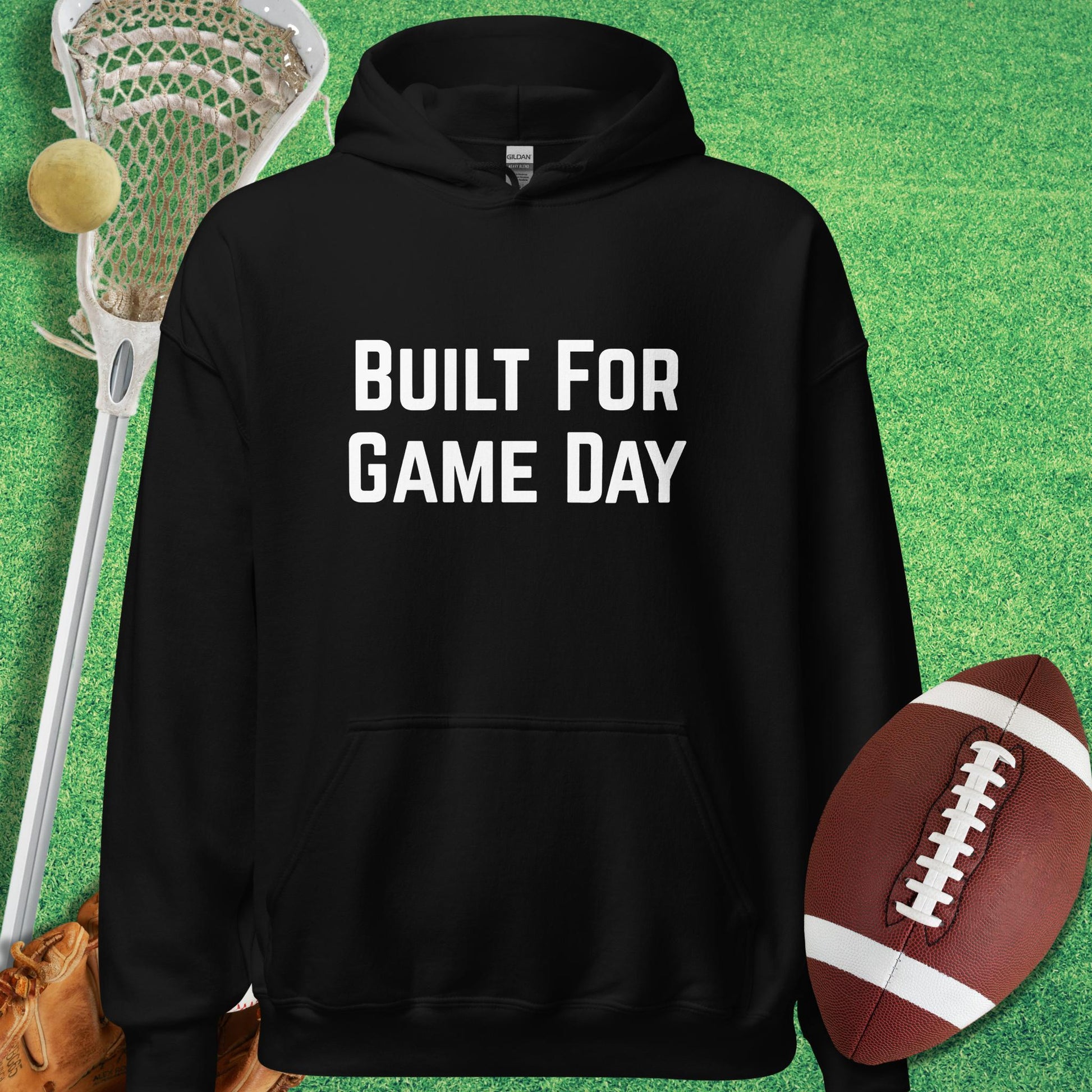 Built For Game Day Hoodie in Black - game day Hoodie | Sideline Gods
