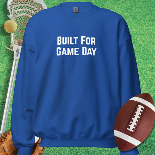 Built For Game Day Sweatshirt in Royal - Funny Sports Sweatshirt | Sideline Gods
