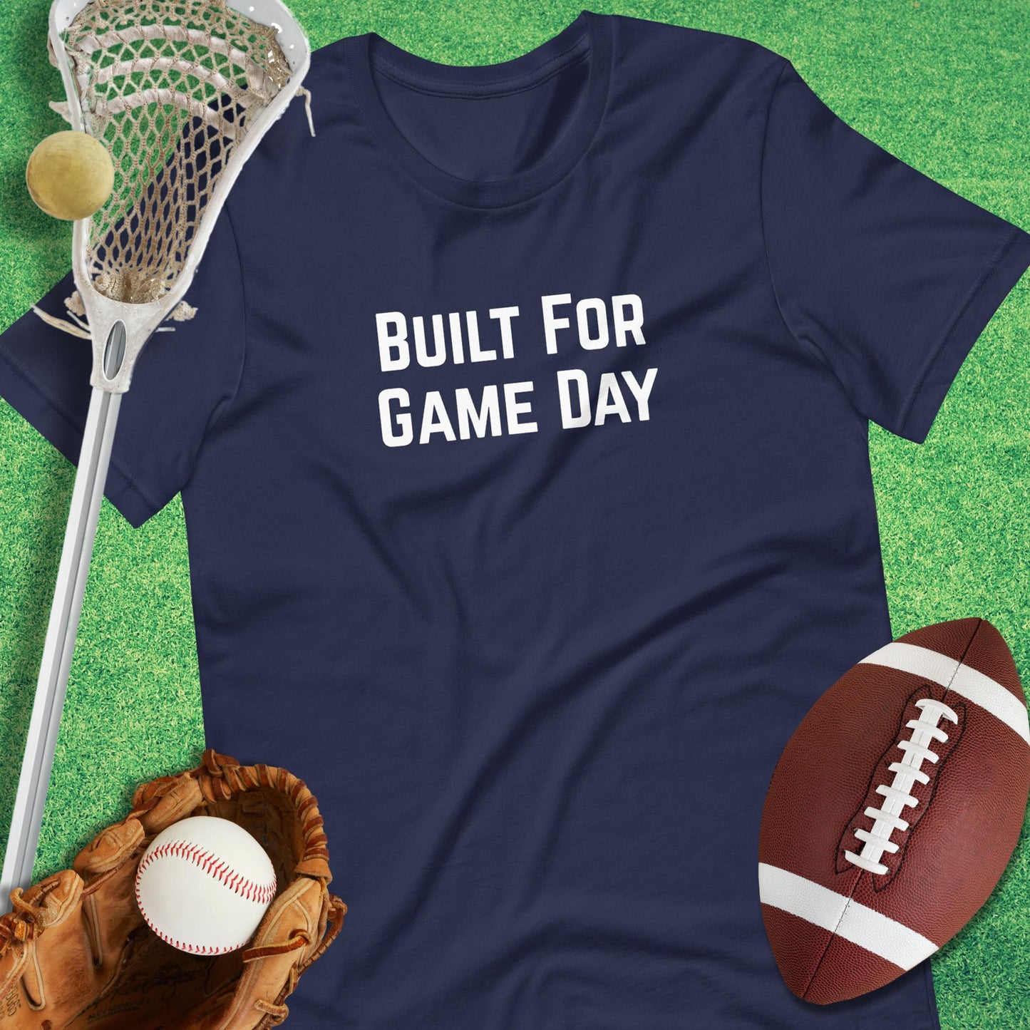 Built For Game Day T-Shirt in Navy - sports parents T-Shirt funny | Sideline Gods