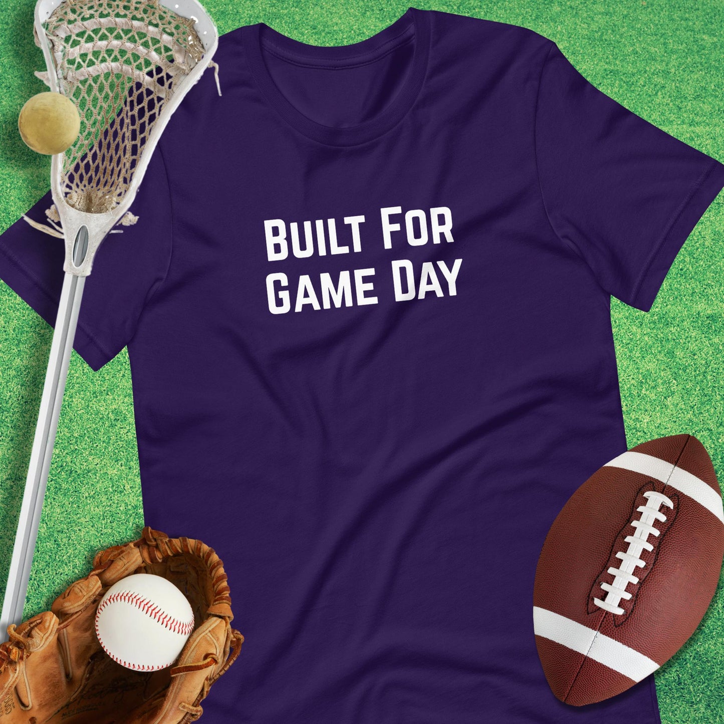 Built For Game Day T-Shirt in Team Purple - funny sideline T-Shirt | Sideline Gods