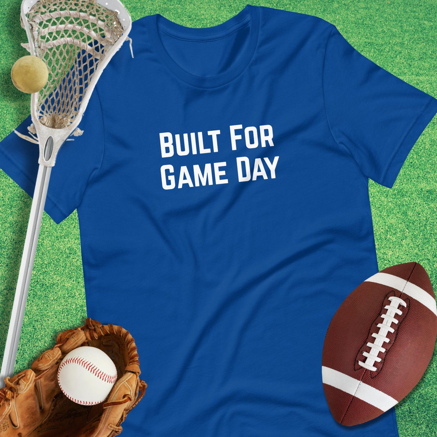 Built For Game Day T-Shirt in True Royal - funny T-Shirt for gameday | Sideline Gods