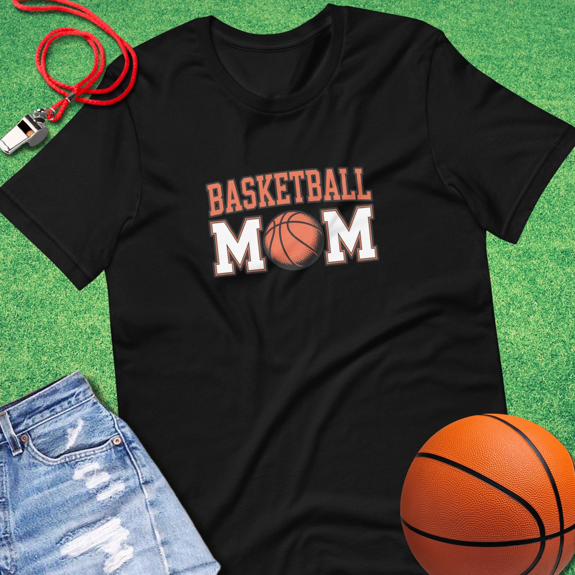 Classic Basketball Mom T-Shirt in Black - Basketball Mom Gift | Sideline Gods