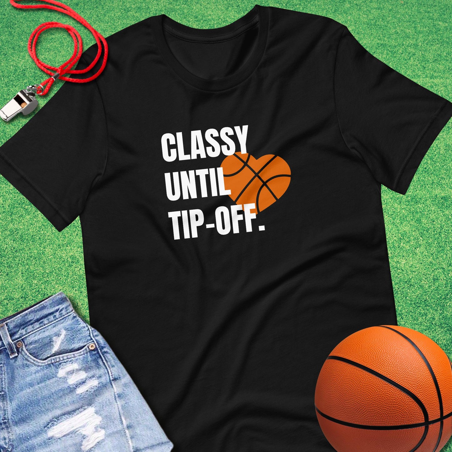 Classy Until Tip-off T-Shirt in Black - Basketball Mom Tournament T-Shirt  | Sideline Gods
