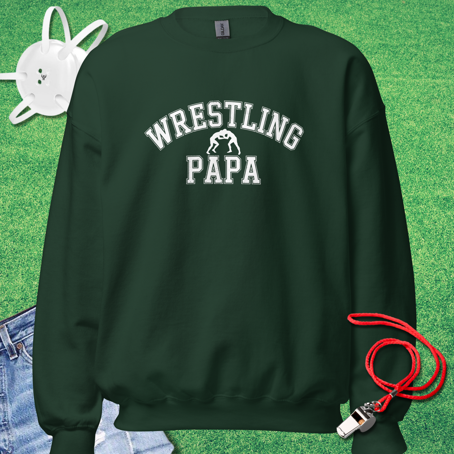 Collegiate Wrestling Papa Sweatshirt