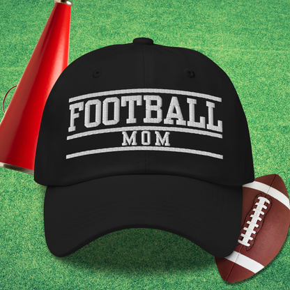 Football Mom Varsity Hat in Black - Football Mom Friday Night Lights Hat | Sideline Gods