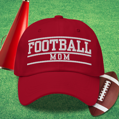 Football Mom Varsity Hat in Cranberry - Football Mom Gift | Sideline Gods