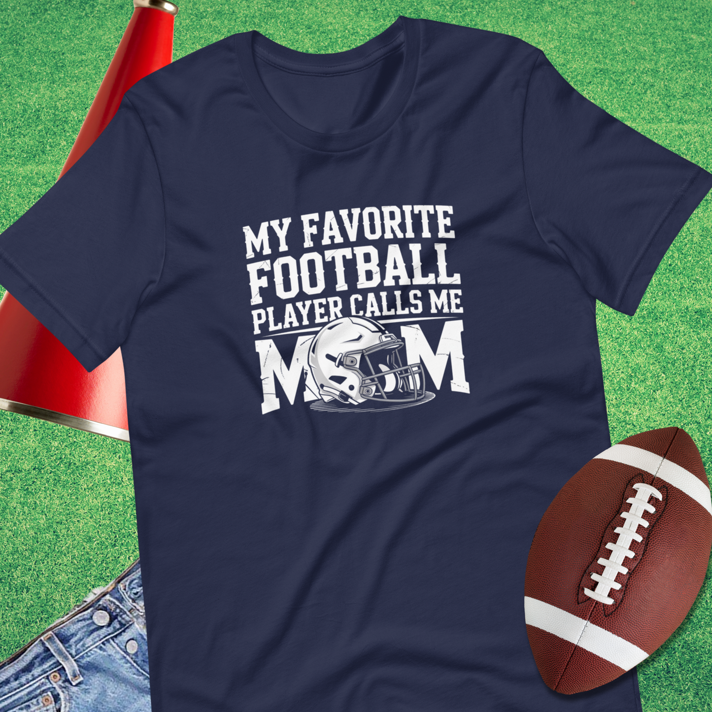 navy favorite player mom football gift game day