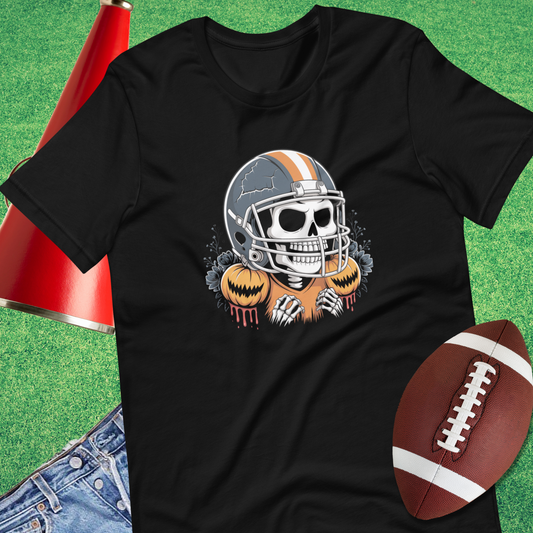 Friday Night Bones T-Shirt in black – Halloween football tee