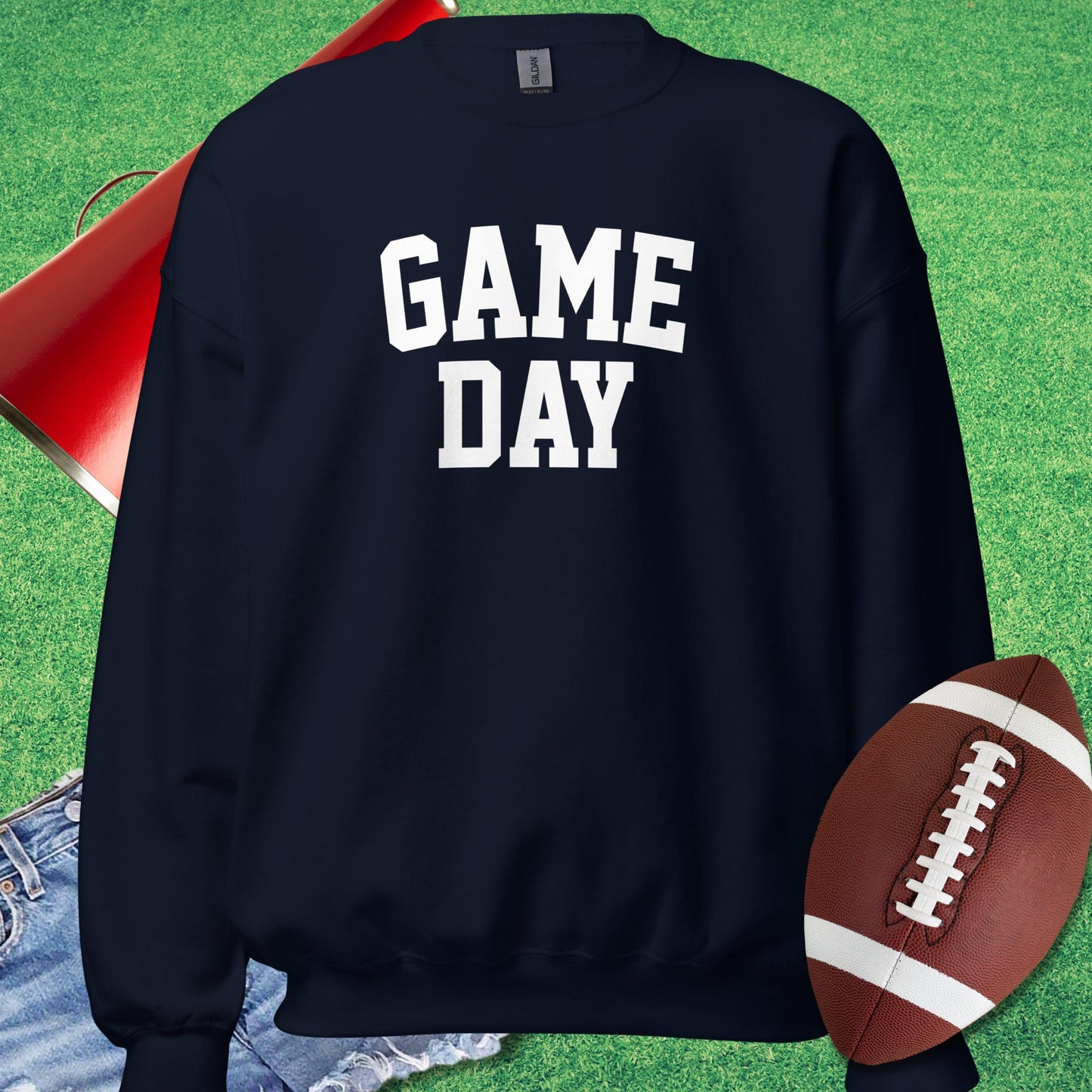 Game Day Sweatshirt in Navy - Football Sideline Sweatshirt by Sideline Gods
