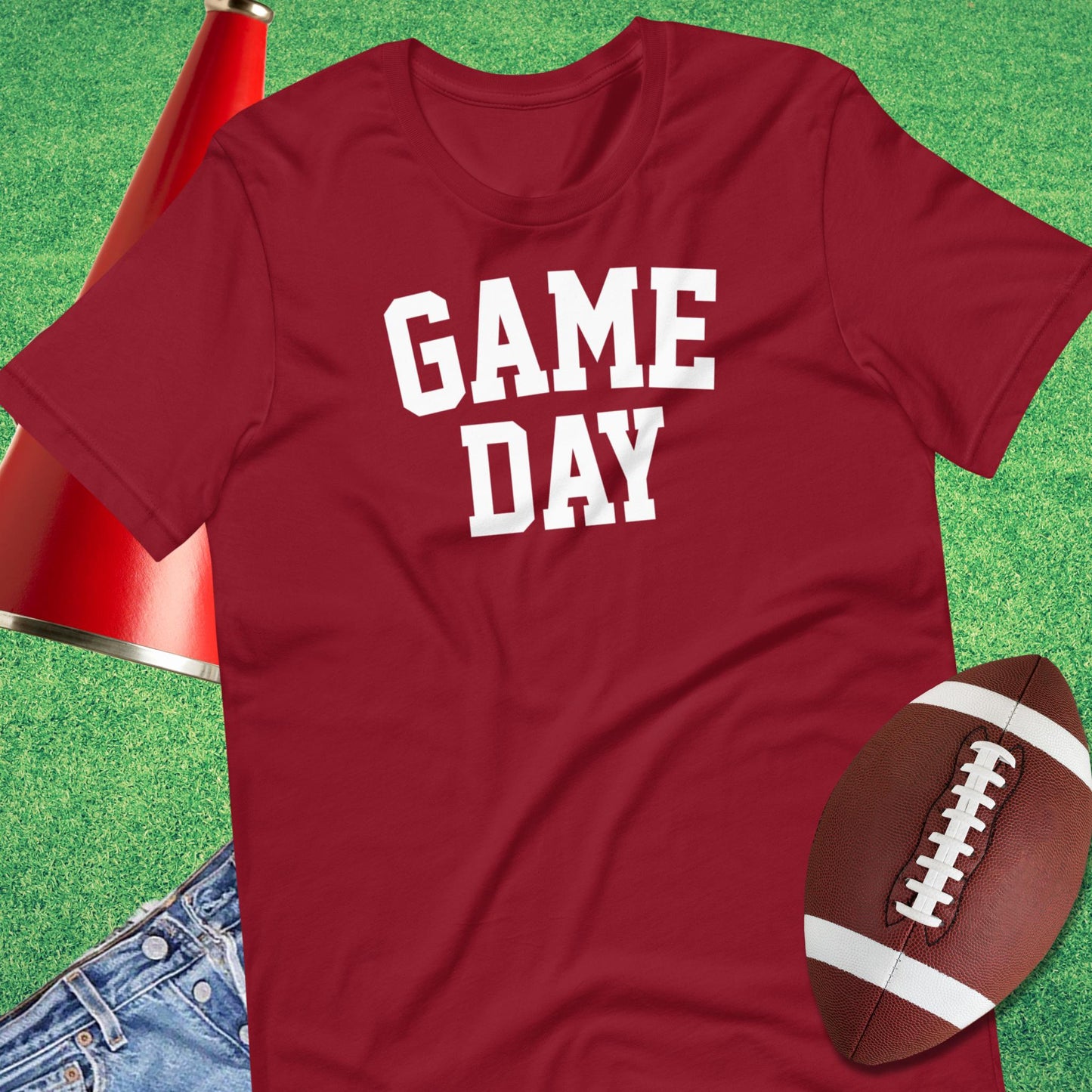GAME DAY T-Shirt in Cardinal - graphic football shirt by Sideline Gods