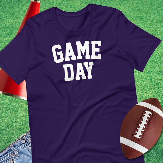 GAME DAY T-Shirt in Team Purple - Football Gameday Shirt by Sideline Gods