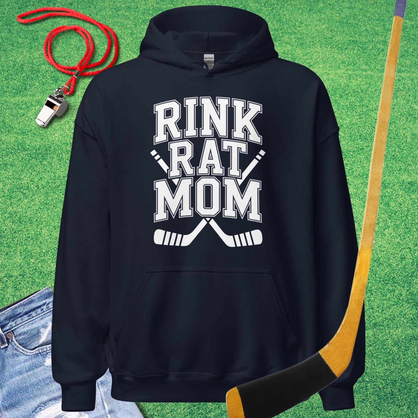 Rink Rat Mom Hoodie
