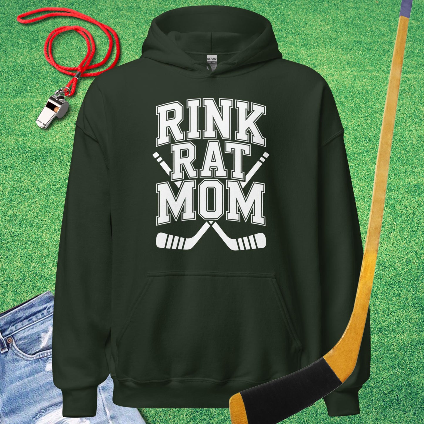 Rink Rat Mom Hoodie