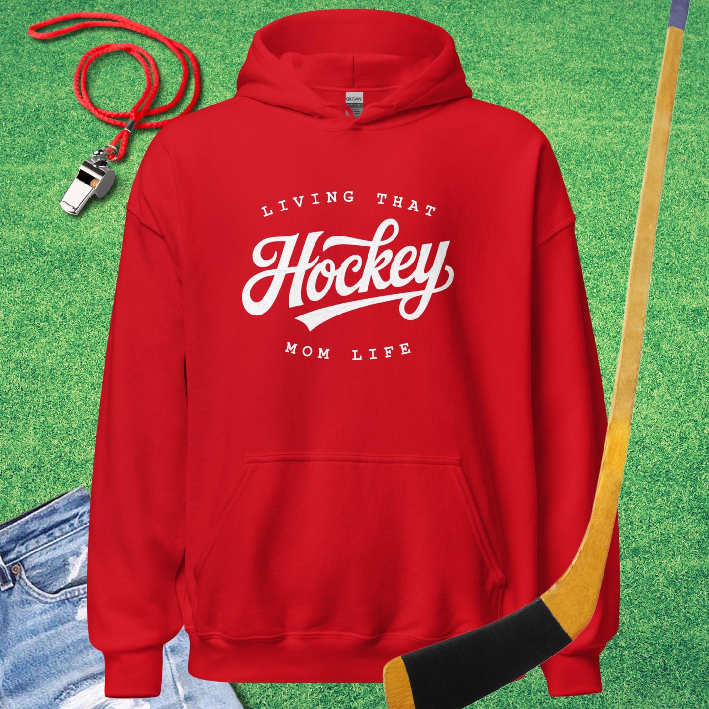 Living That Hockey Mom Life Hoodie
