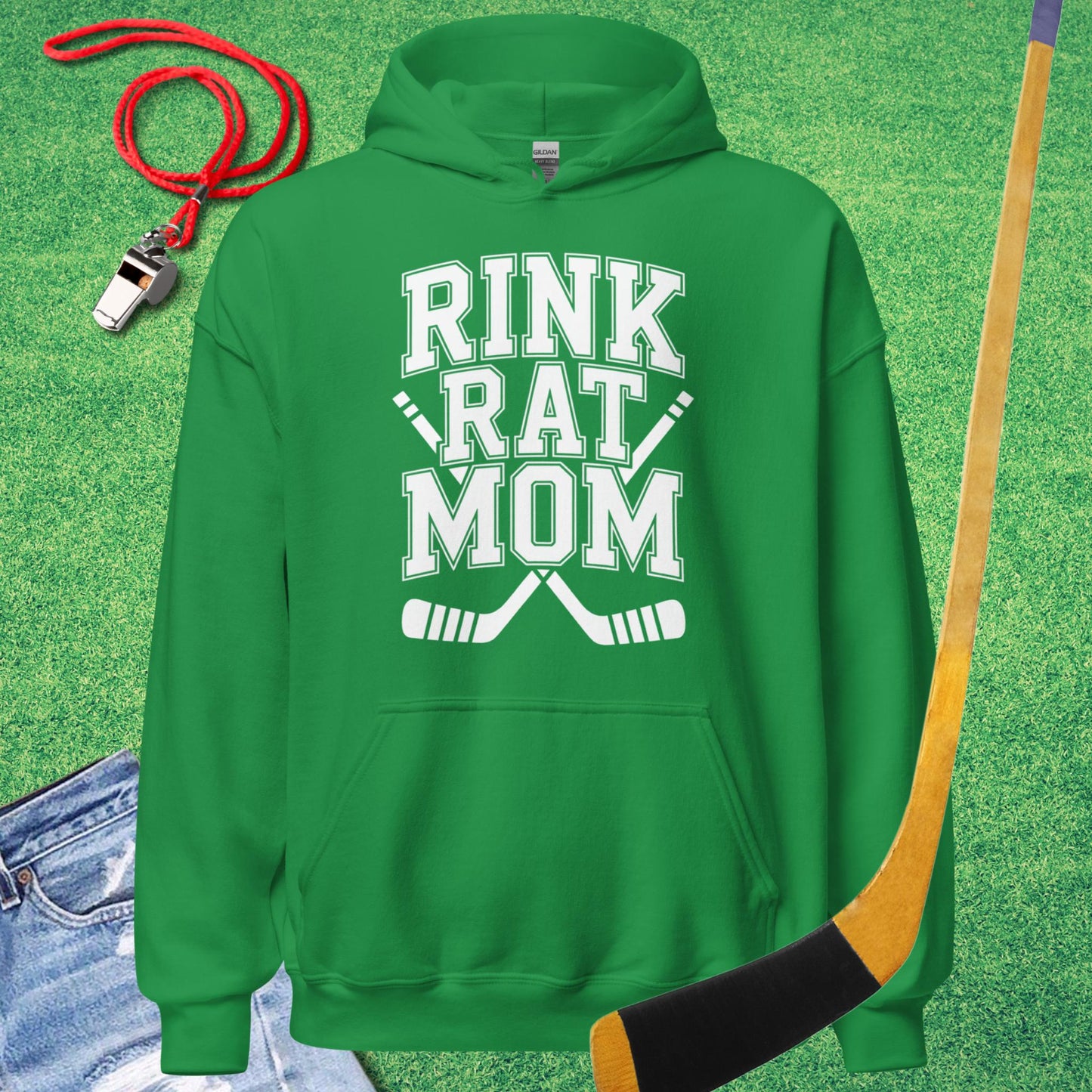 Rink Rat Mom Hoodie