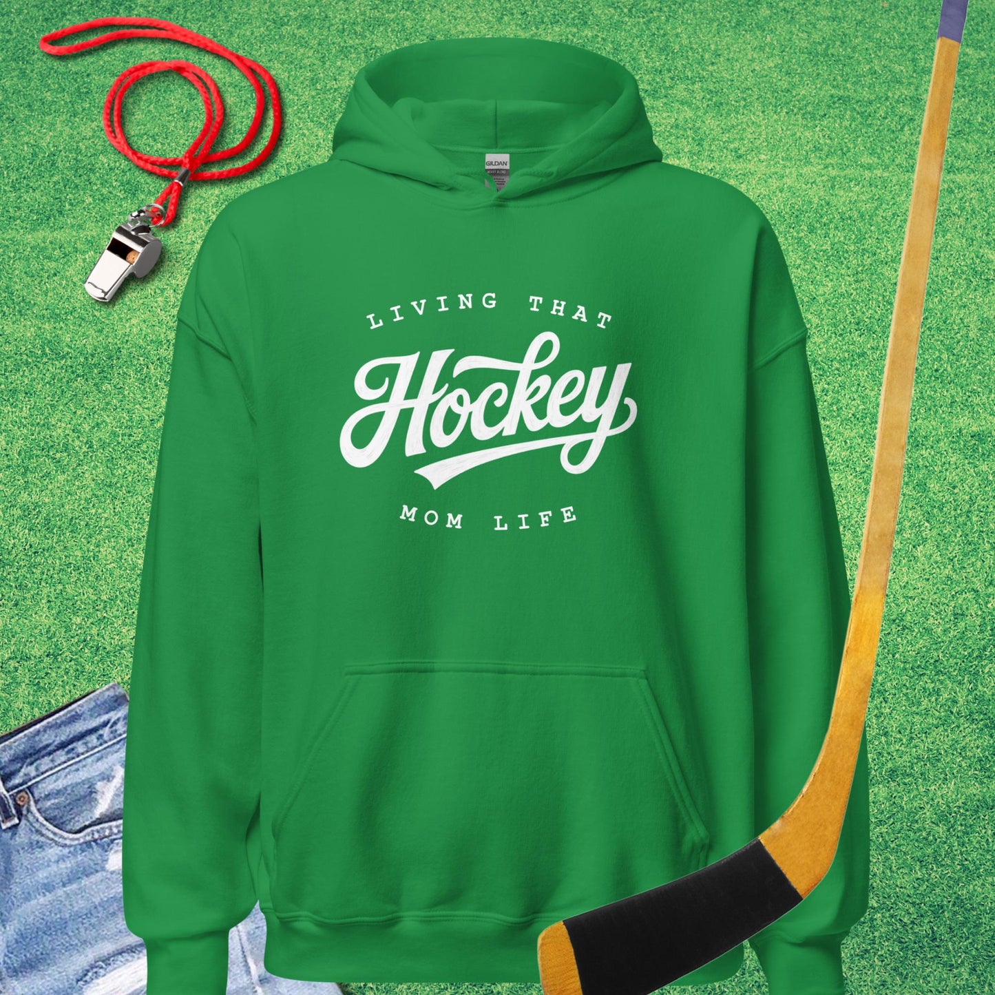 Living That Hockey Mom Life Hoodie