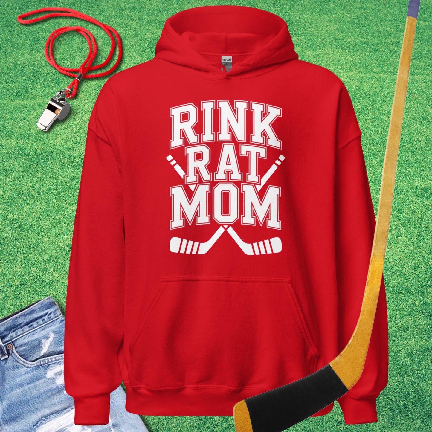Rink Rat Mom Hoodie