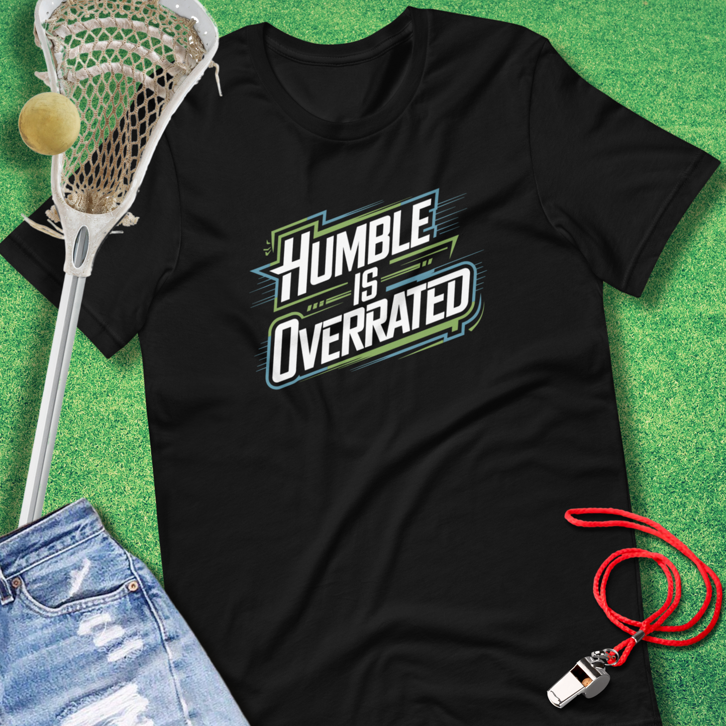 Humble is Overrated T-Shirt in Black - sports parents T-Shirt | Sideline Gods