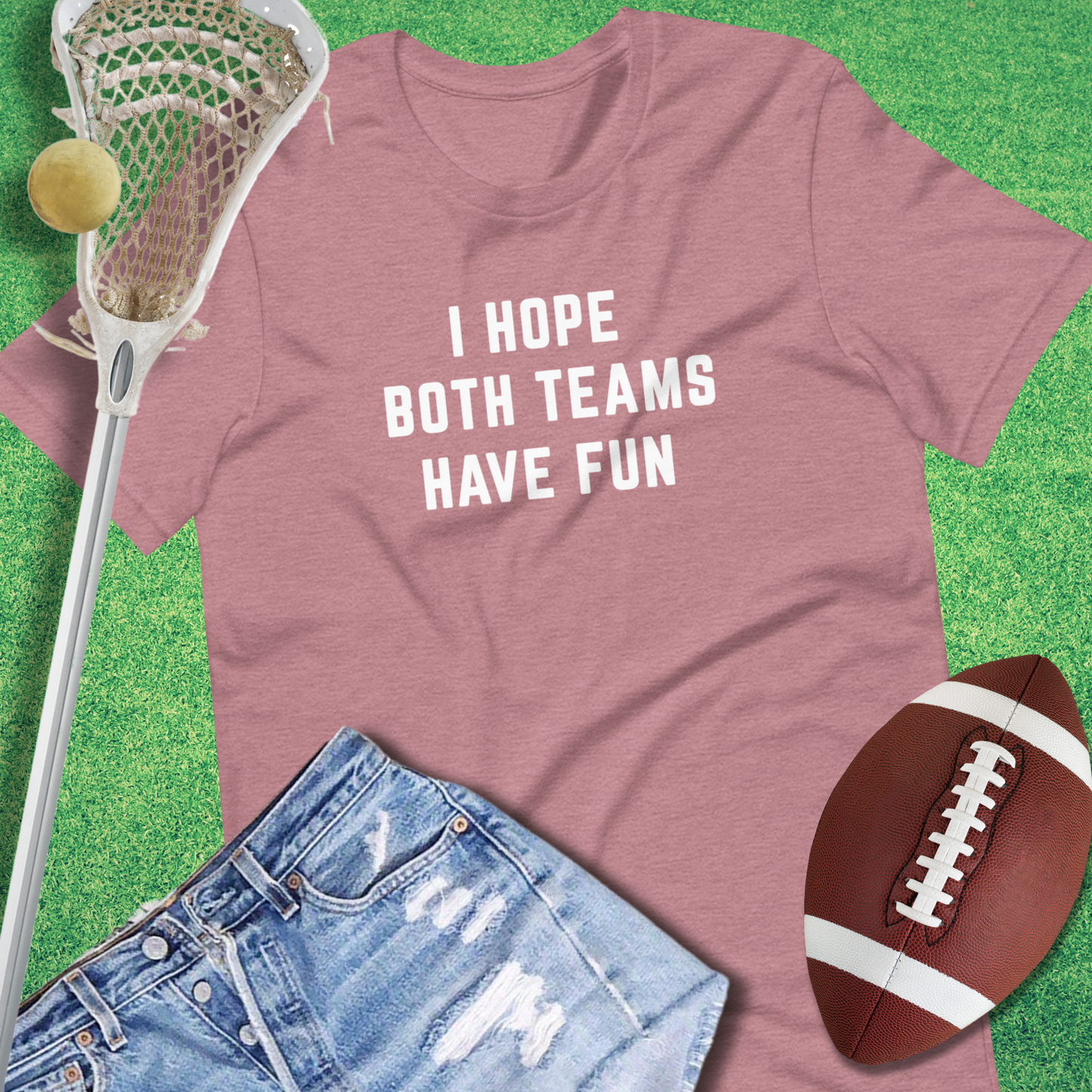 I Hope Both Teams Have Fun T-Shirt in Heather Orchid - sports parents T-Shirt | Sideline Gods