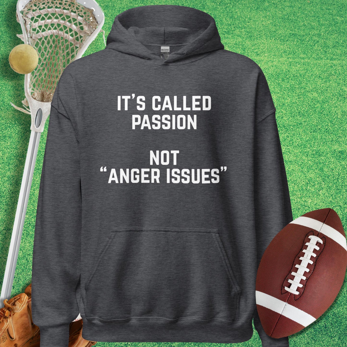 It's Called Passion Hoodie in Dark Heather - Funny Sports Hoodie | Sideline Gods