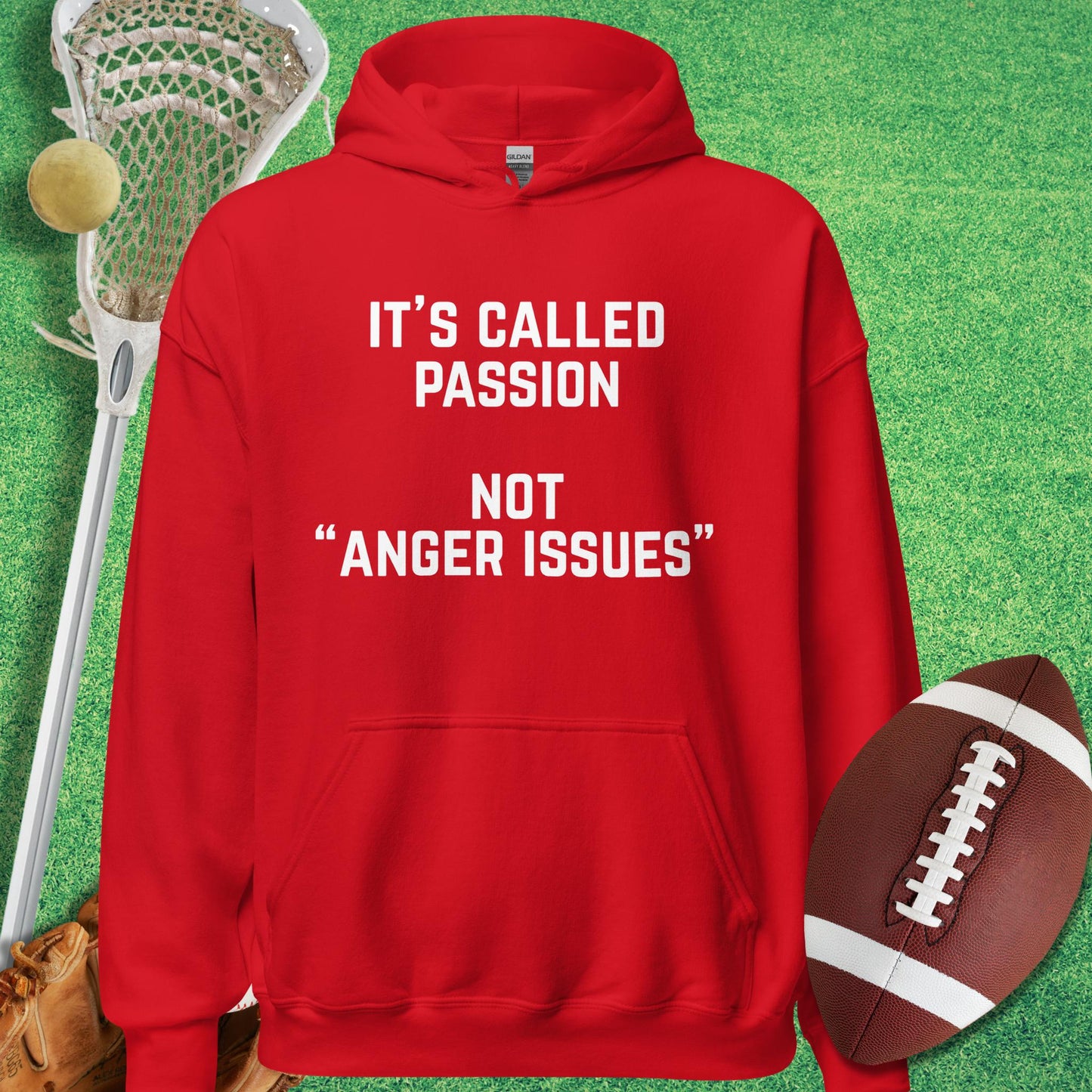 It's Called Passion Hoodie in Red - sarcastic sports  Hoodie | Sideline Gods