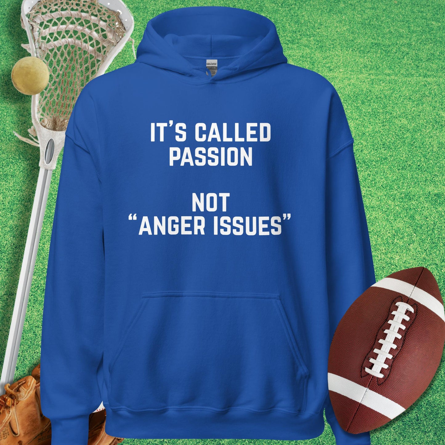 It's Called Passion Hoodie in Royal - funny sideline Hoodie | Sideline Gods