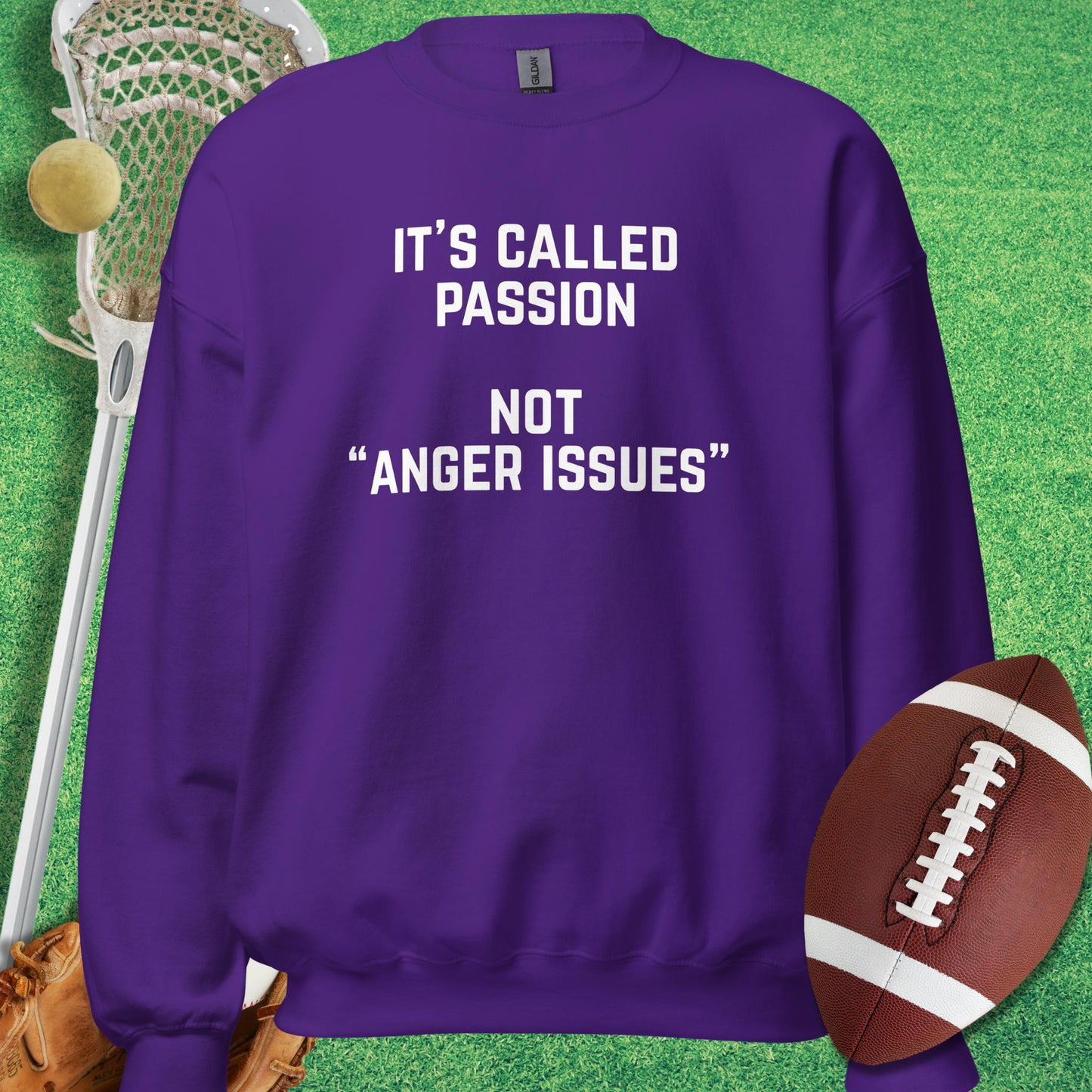 It's Called Passion Sweatshirt in Purple - sports parents Sweatshirt funny | Sideline Gods