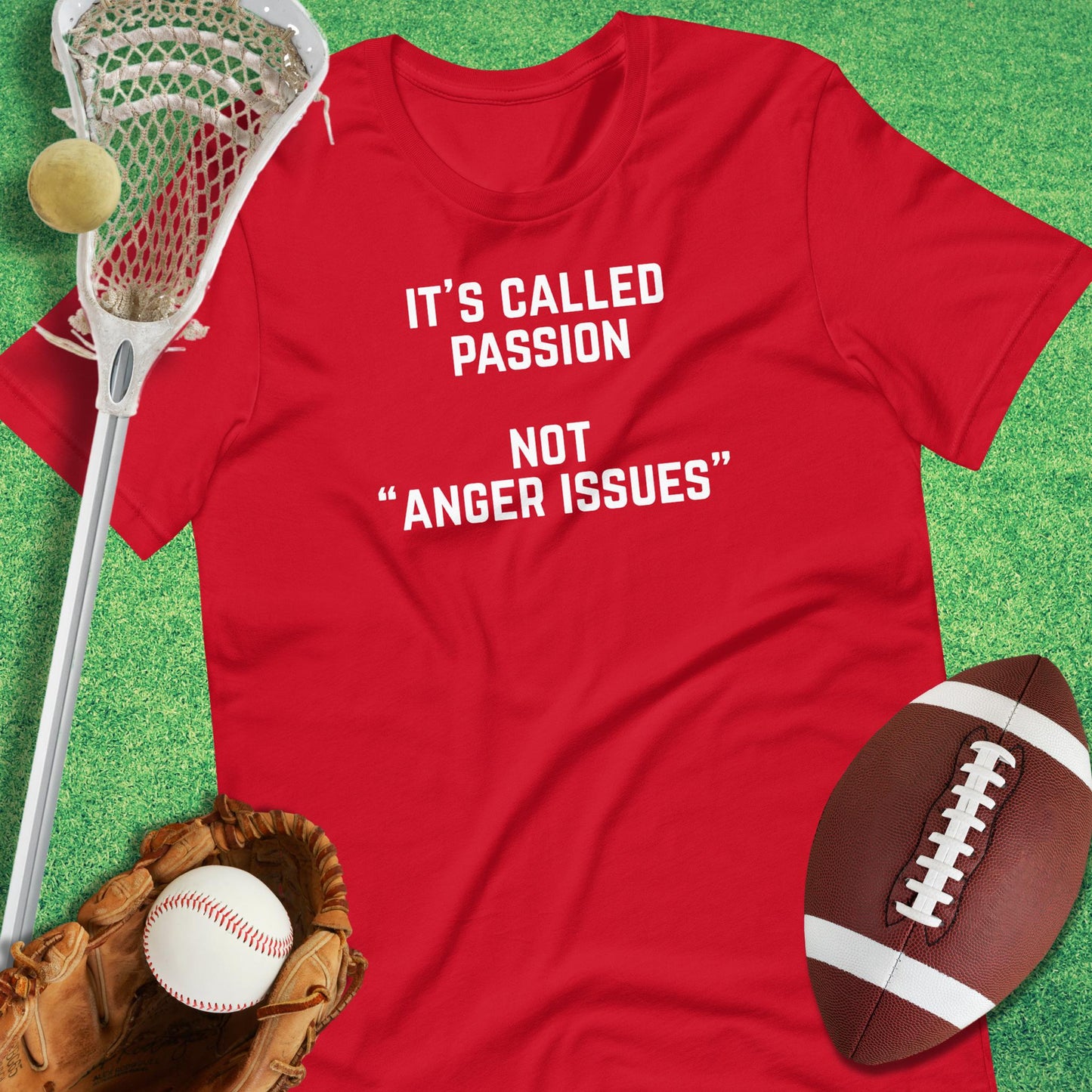 It's Called Passion T-shirt in Red - sarcastic sports  T-Shirt | Sideline Gods