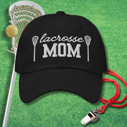 Lacrosse Mom Icon Hat in Black - Lacrosse Mom Hat | Sideline Gods