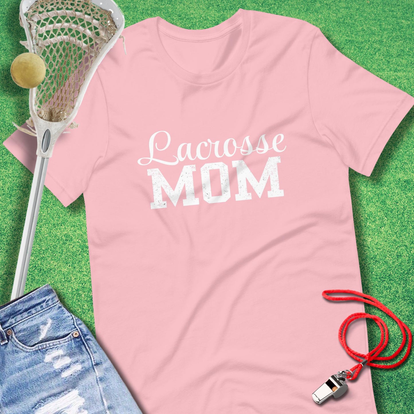Lacrosse Mom T-Shirt in Pink - Lacrosse Mom Tournament T-Shirt | Sideline Gods