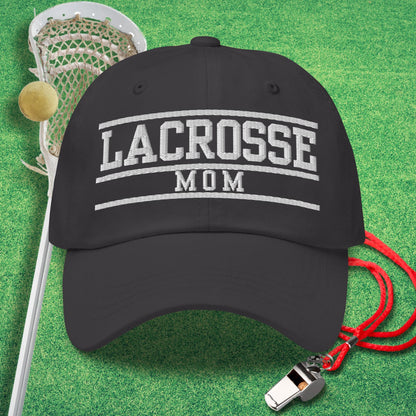 Lacrosse Mom Varsity Hat in Dark Grey - Lax Mom Gift | Sideline Gods