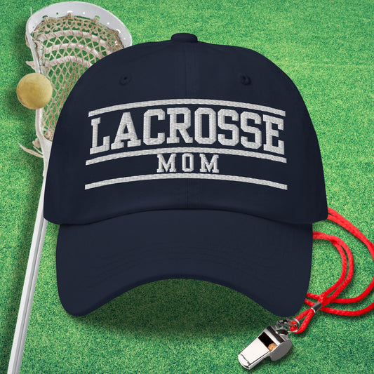 Lacrosse Mom Varsity Hat in Navy - Lacrosse Mom Hat | Sideline Gods