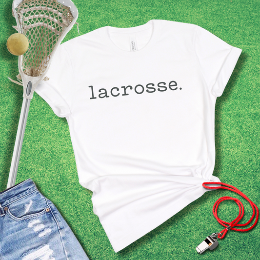 Lacrosse Period T-Shirt in White - Classic Lacrosse T-Shirt | Sideline Gods