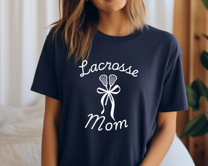 Lacrosse Mom: Sticks & Bows T-Shirt