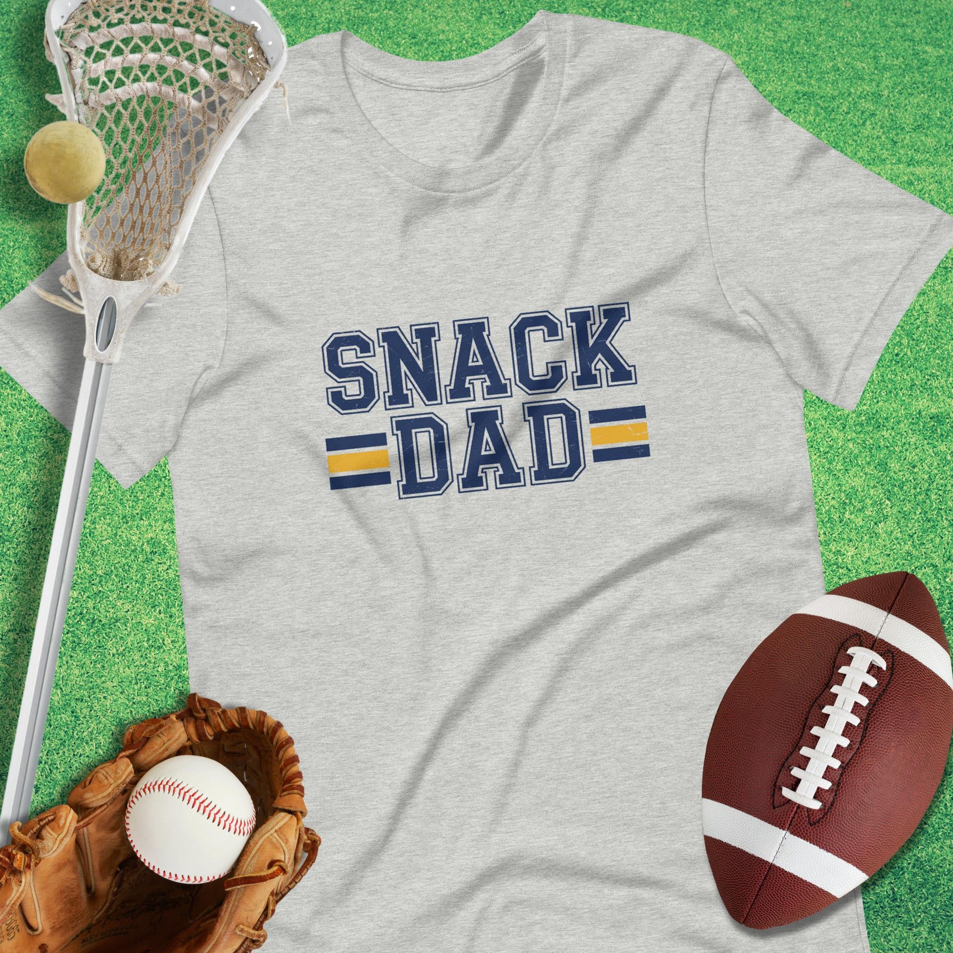 Snack Dad T-Shirt in Athletic Heather - Game Day Dad Gift | Sideline Gods