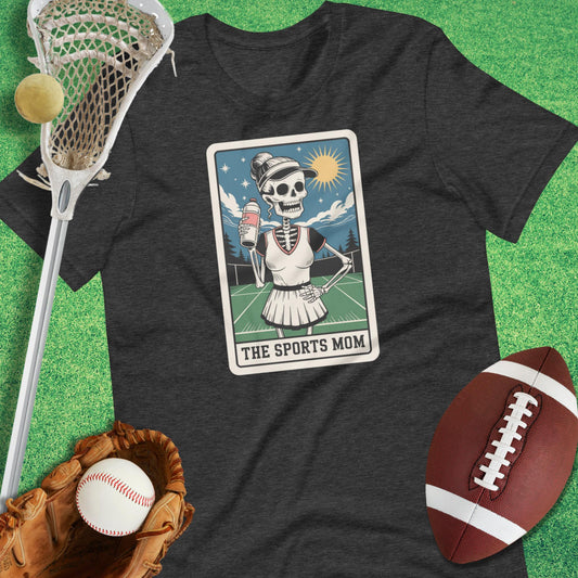 Sports Mom Tarot Card T-Shirt in Dark Grey Heather - Sports Mom T-Shirt | Sideline Gods