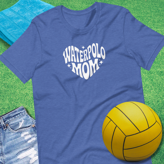 Water Polo Mom Heart T-Shirt