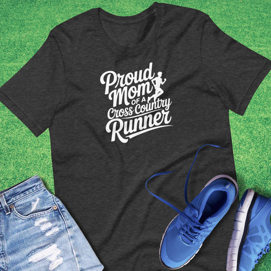 Proud Mom of a Cross Country (male) Runner T-Shirt