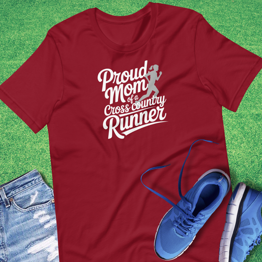 Proud Mom of a Cross Country (Female) Runner T-Shirt