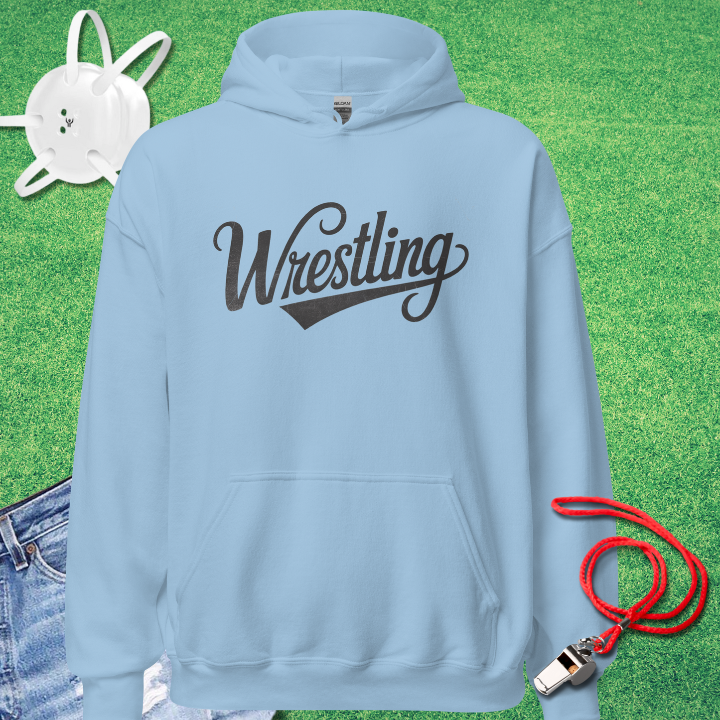 Vintage Wrestling Script Hoodie